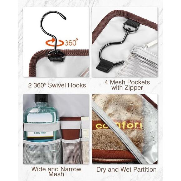 2 For $12  Men's  travel organizer toiletry bag  2 For $12 Great Christmas Gift - Picture 4 of 6